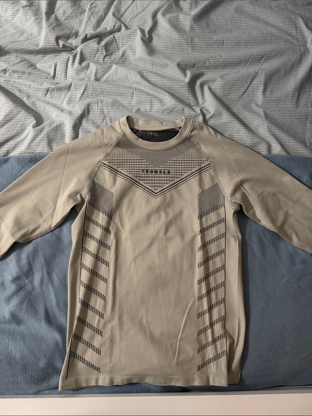 Men's YoungLA Long Sleeve - Grey/Beige
